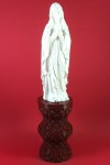 Άγαλμα Παναγίας σε καντήλι ψηφίδα μπορντό
