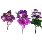 Μπουκέτο λουλούδια μωβ 35-45cm