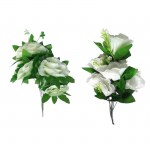 Μπουκέτα λουλούδια λευκά 35-45cm